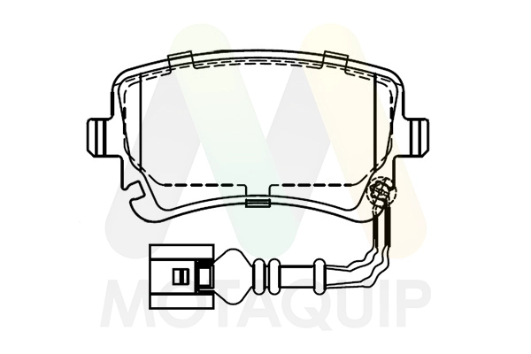 Kit de plaquettes de frein, frein à disque MOTAQUIP LVXL1327