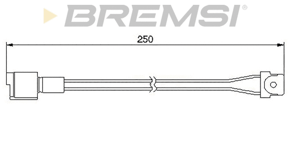Contact d'avertissement, usure des plaquettes de frein BREMSI WI0505