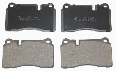 Kit de plaquettes de frein, frein à disque National NP2672