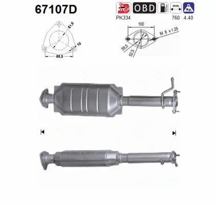 Catalyseur AS 67107D