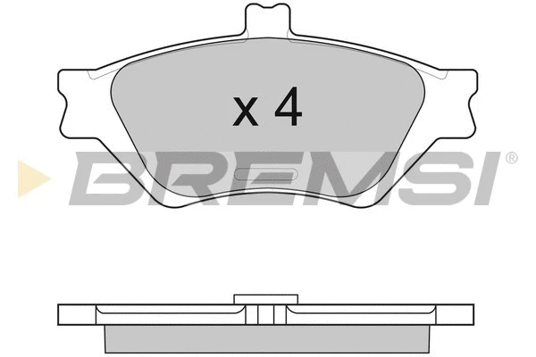Kit de plaquettes de frein, frein à disque BREMSI BP2875