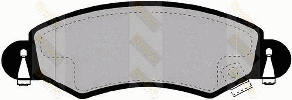 Kit de plaquettes de frein, frein à disque Brake ENGINEERING PA1324