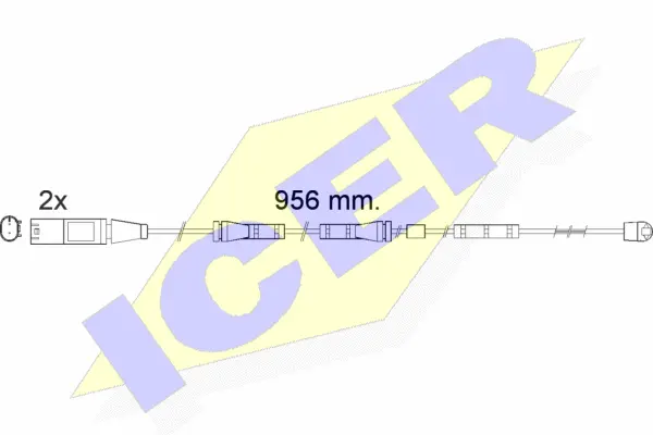 Contact d'avertissement, usure des plaquettes de frein ICER 610556 E C