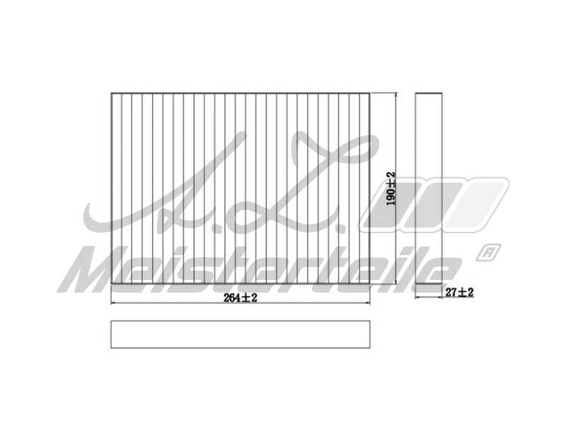 Filtre, air de l'habitacle A.Z. Meisterteile AZMT-41-010-1692