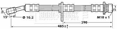 Flexible de frein BORG & BECK BBH7018