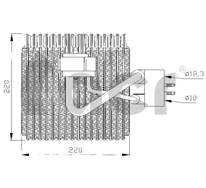 Évaporateur climatisation ACR 310112