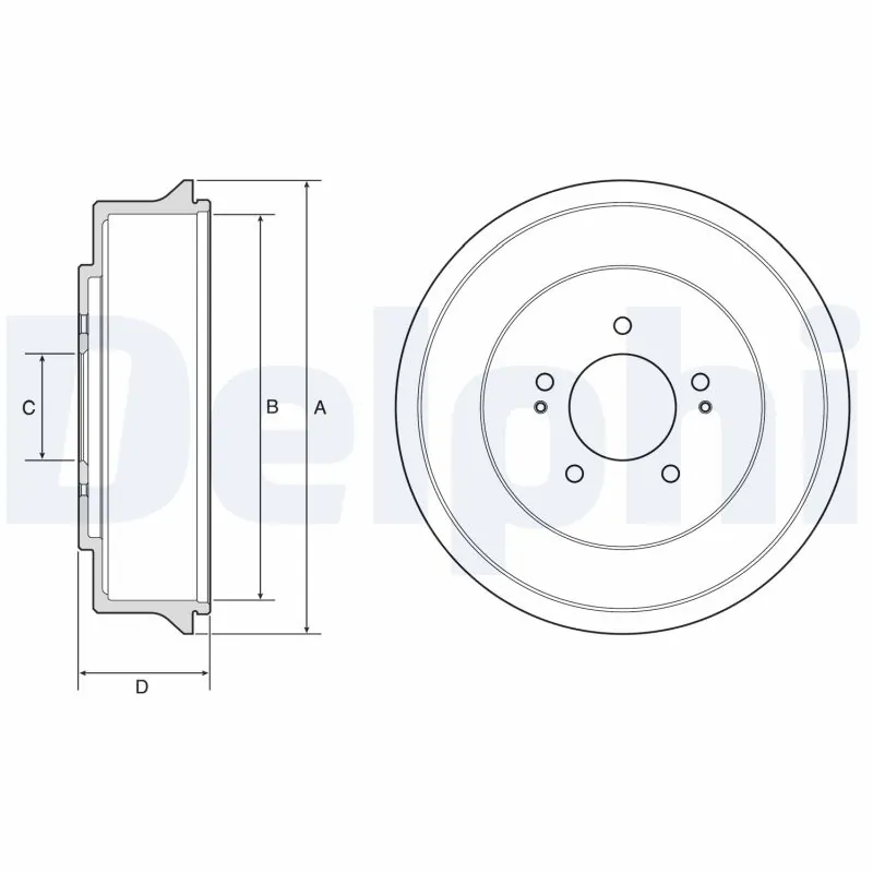 Tambour de frein DELPHI BF585