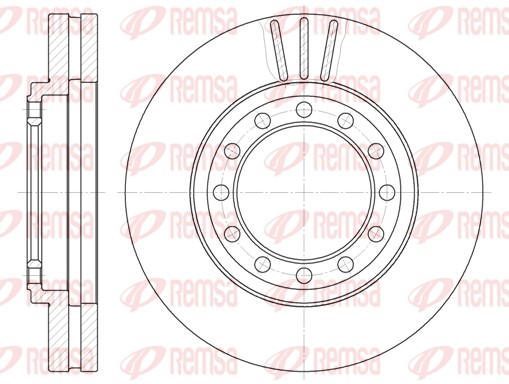 Disque de frein REMSA 61262.10