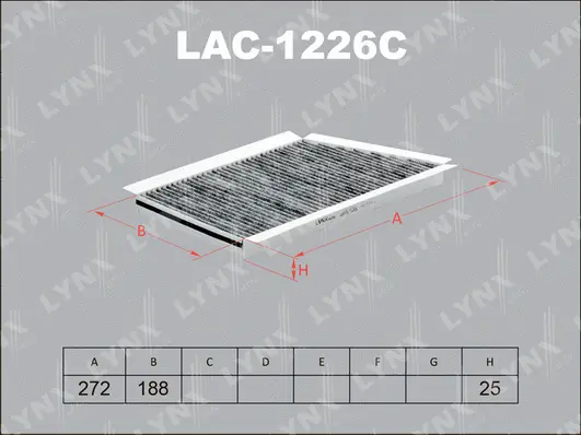 Filtre, air de l'habitacle LYNXAUTO LAC-1226C