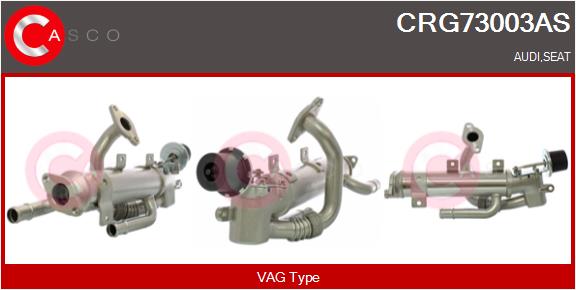 Radiateur, réaspiration des gaz d'échappement CASCO CRG73003AS