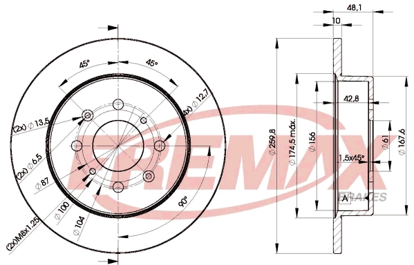 Disque de frein FREMAX BD-5106