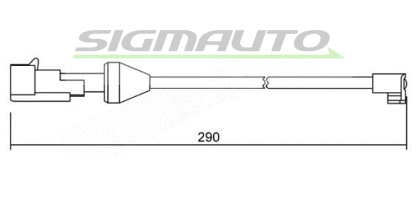 Contact d'avertissement, usure des plaquettes de frein SIGMAUTO WI0746