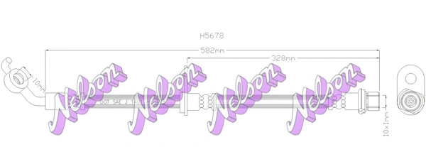 Flexible de frein KAWE H5678