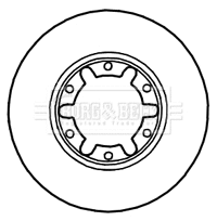 Disque de frein BORG & BECK BBD5907S