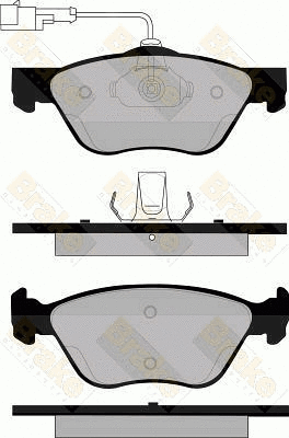 Kit de plaquettes de frein, frein à disque Brake ENGINEERING PA1108