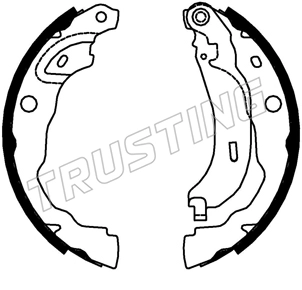 Jeu de mâchoires de frein TRUSTING 253.753