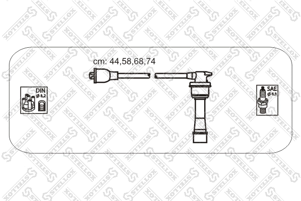 Kit de câbles d'allumage STELLOX 10-38399-SX