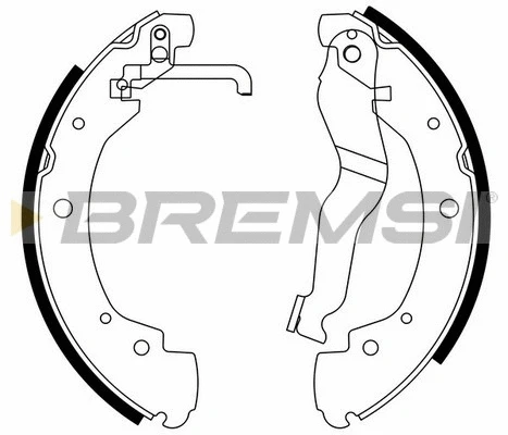 Jeu de mâchoires de frein BREMSI GF0557