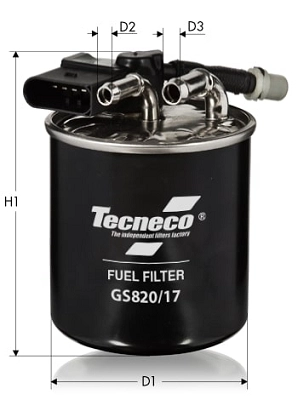 Filtre à carburant TECNECO FILTERS GS820/17