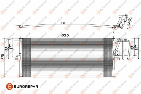 Condenseur, climatisation EUROREPAR 1609636980