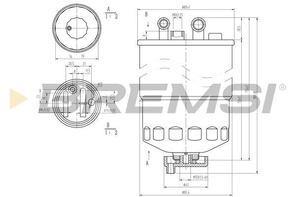 Filtre à carburant BREMSI FE0372