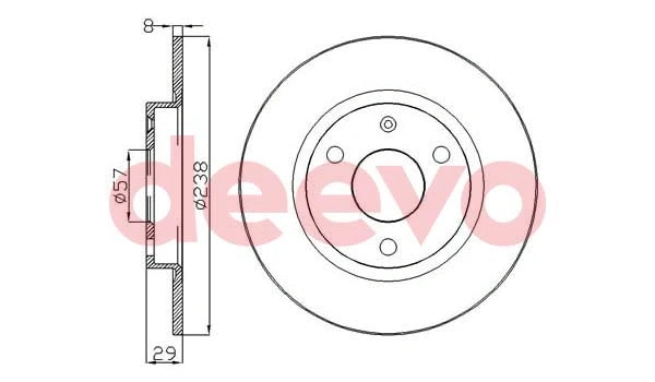 Disque de frein DEEVO BD16560