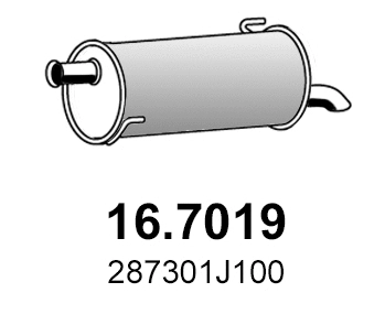Silencieux arrière ASSO 16.7019