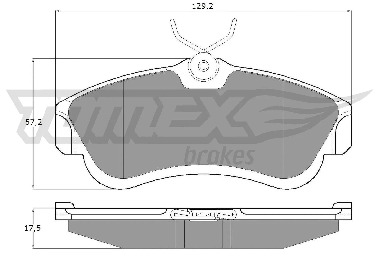 Kit de plaquettes de frein, frein à disque TOMEX Brakes TX 10-95