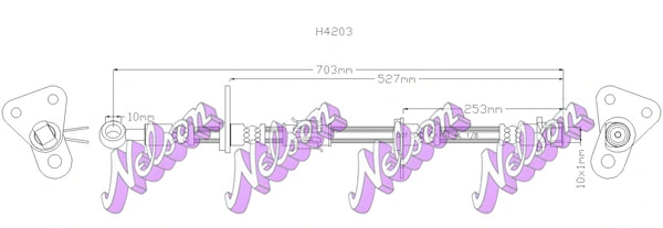 Flexible de frein KAWE H4203