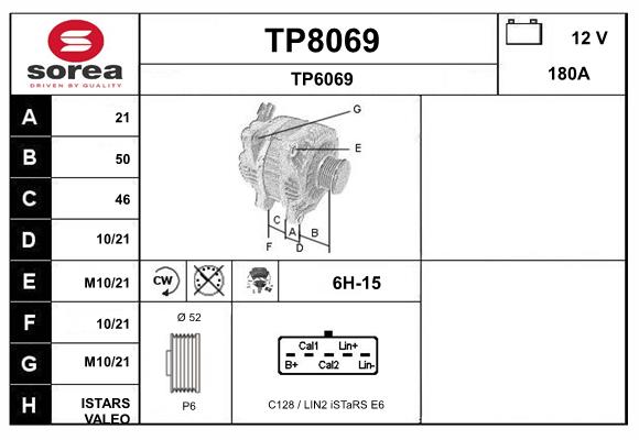 Alternateur SNRA TP8069