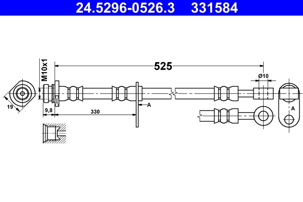 Flexible de frein ATE 24.5296-0526.3