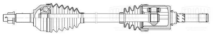 Arbre de transmission TRIALLI AR 1447