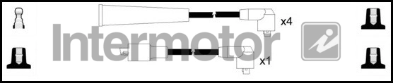 Kit de câbles d'allumage INTERMOTOR 76235