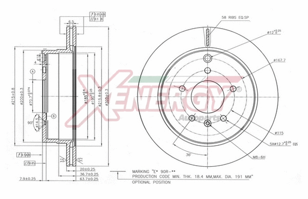 Disque de frein AP XENERGY X602877