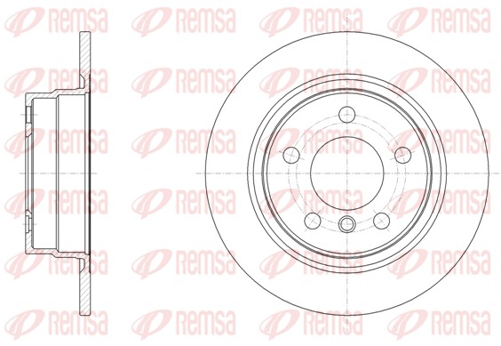 Disque de frein REMSA 61450.00