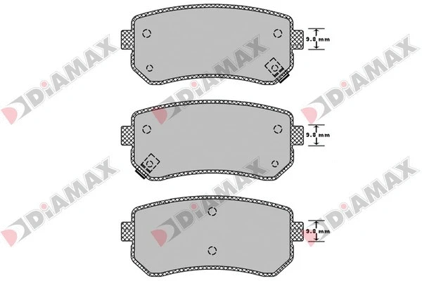Kit de plaquettes de frein, frein à disque DIAMAX N09242