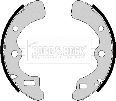 Jeu de mâchoires de frein BORG & BECK BBS6169