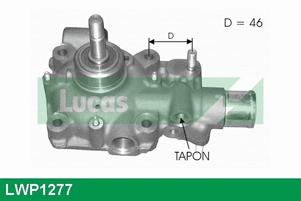Pompe à eau, refroidissement du moteur LUCAS LWP1277