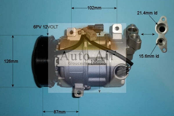 Compresseur, climatisation AUTO AIR GLOUCESTER 14-9733P
