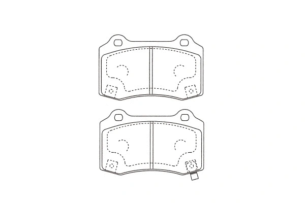 Kit de plaquettes de frein, frein à disque KAVO PARTS KBP-3046
