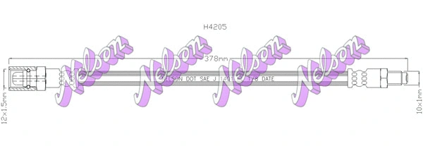 Flexible de frein KAWE H4205