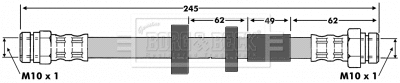 Flexible de frein BORG & BECK BBH6642