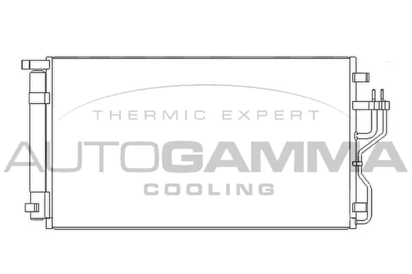 Condenseur, climatisation AUTOGAMMA 105962
