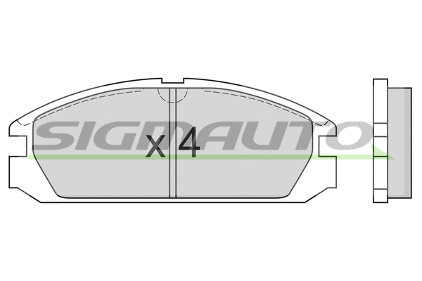 Kit de plaquettes de frein, frein à disque SIGMAUTO SPA503