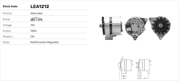 Alternateur LUSA LEA1212