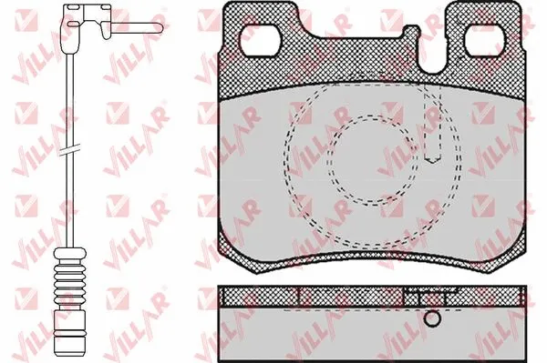 Kit de plaquettes de frein, frein à disque VILLAR 626.0485A