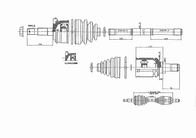 Arbre de transmission URW 10-02363