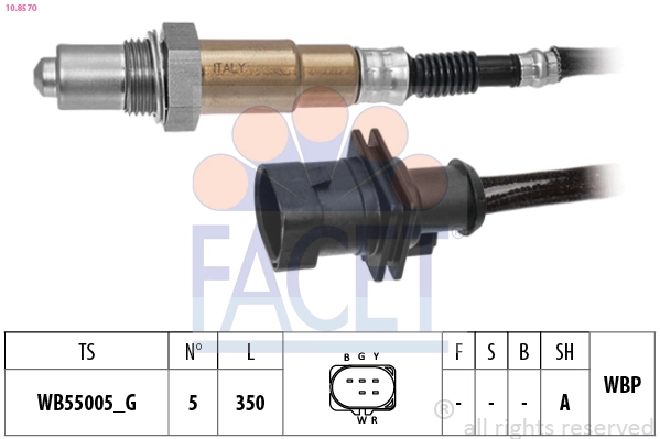 Sonde lambda FACET 10.8570
