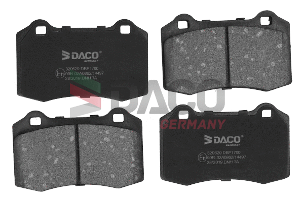 Kit de plaquettes de frein, frein à disque DACO Germany 320620