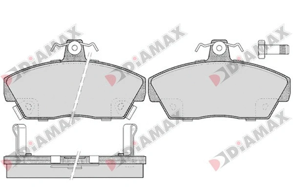 Kit de plaquettes de frein, frein à disque DIAMAX N09206